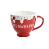 ZhiShi Embossed Ceramic Breakfast Coffee Mug