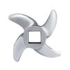 Meat Grinder Blade 4 Stainless Steel Blades Square Hole Meat Grinder Knife Home Kitchen Mincer Parts Accessories