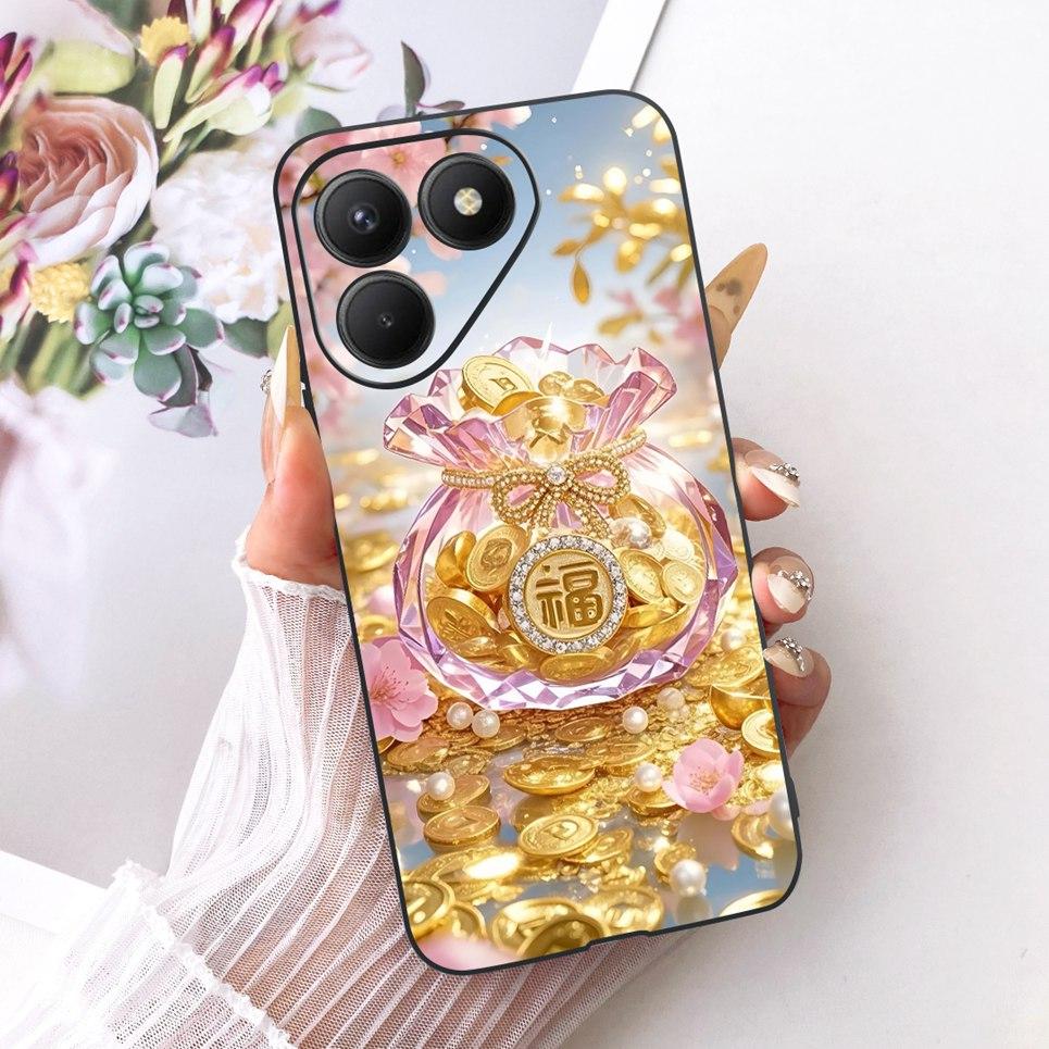 Casing For Tecno Pova 7 4G 5G LJ6 LJ7 Phone Case Pova 7 Pro Pova7 Ultra Cases Cute Cartoon Animals Dragon Lion Soft Black Cover