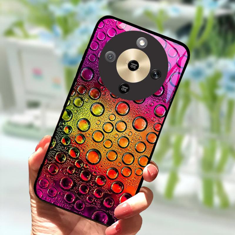 For Honor X9d HonorX9d Case MTN-NX1 Luxury Painted Cover Tempered Glass Phone Casing For Honor X 9 D Fundas Coque Camera Protect