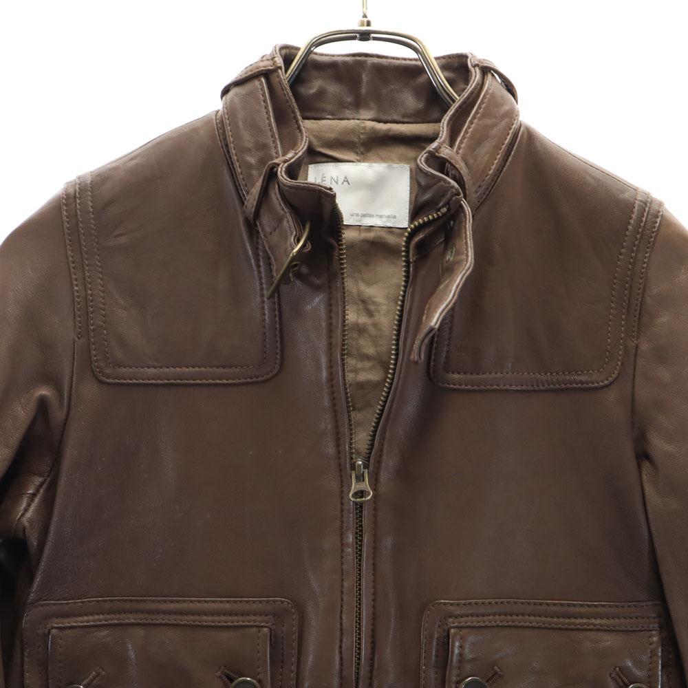 IENA Sheepskin leather jacket Brown Blouson Women Used