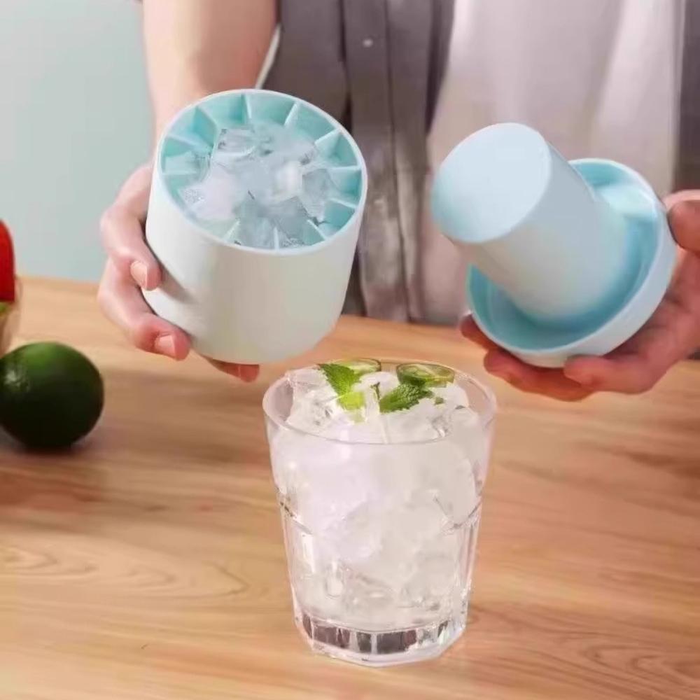 Silicone Ice Cube Mold Round Ice Bucket Summer Homemade DIY Refrigerator Freeze Ice Maker Creative Mold Barware Tools