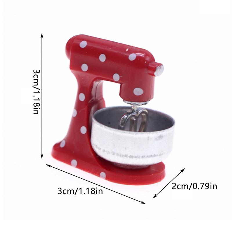 Simulation Mixer Model Toy Dollhouse Mini Blender Kitchen Decoration 1:12 DIY Doll House Miniatures Accessories Dollhouse