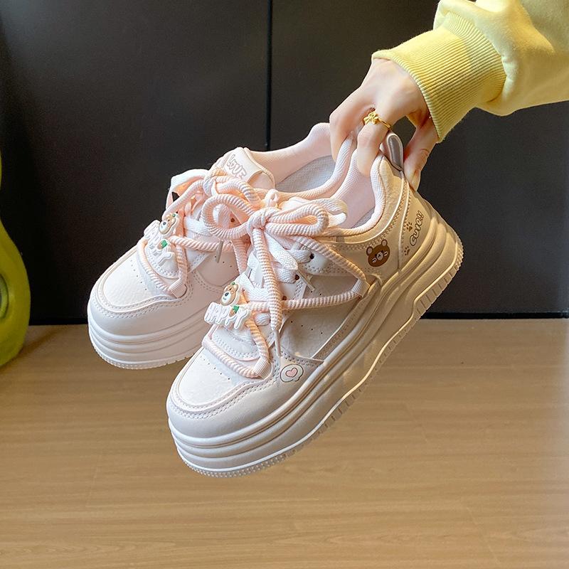 

Новый стиль обуви Повседневная обувь Спортивные Универсальные Кроссовки 35 розовый