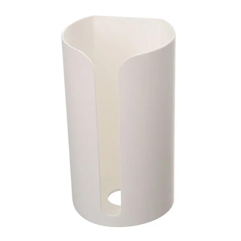 1pc Kitchen Garbage Bag Storage Hole-Free Holder Self-Stick Wall Mounted Home Bathroom Accessories Plastic Bag Holder  Kitchen