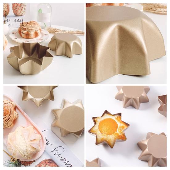 Non-Stick Mini Pie Plate Tortilla Shell Pans Octagon Star Bread Pan Taco