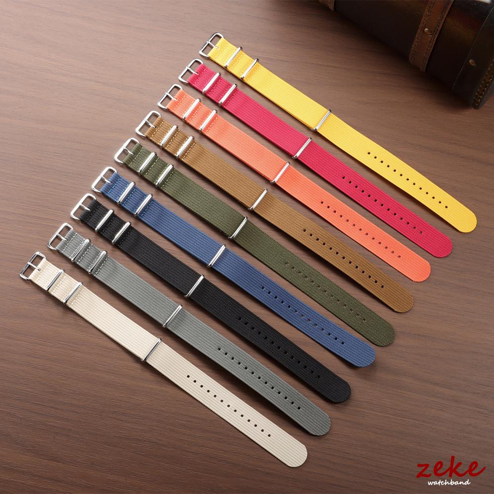 Prążkowany nylonowy pasek do zegarka Tkany nylonowy pasek do zegarka 18mm 20mm 22mm do wojskowych pasków do zegarków Bransoletki do akcesoriów pasków do zegarków Omega