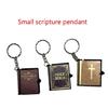 Soft Bible Keychain Bag Pendants Creative Small Book Keyring Access