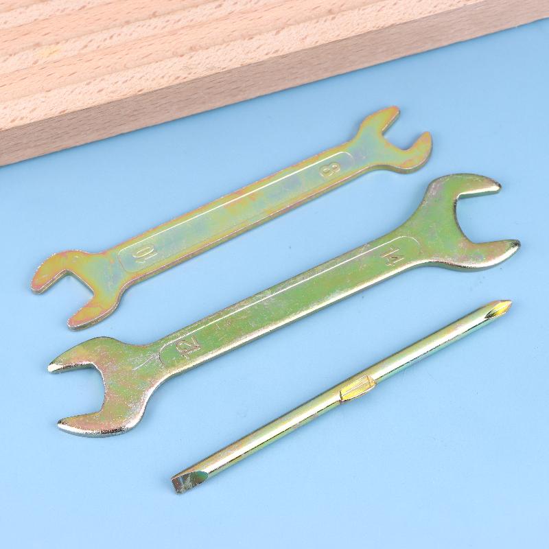 1 Set Double Ended Screw Drive Motorcycle Repair Tool Motorcycle Spanner Wrench Socket Tool Kit With Storage Pocket