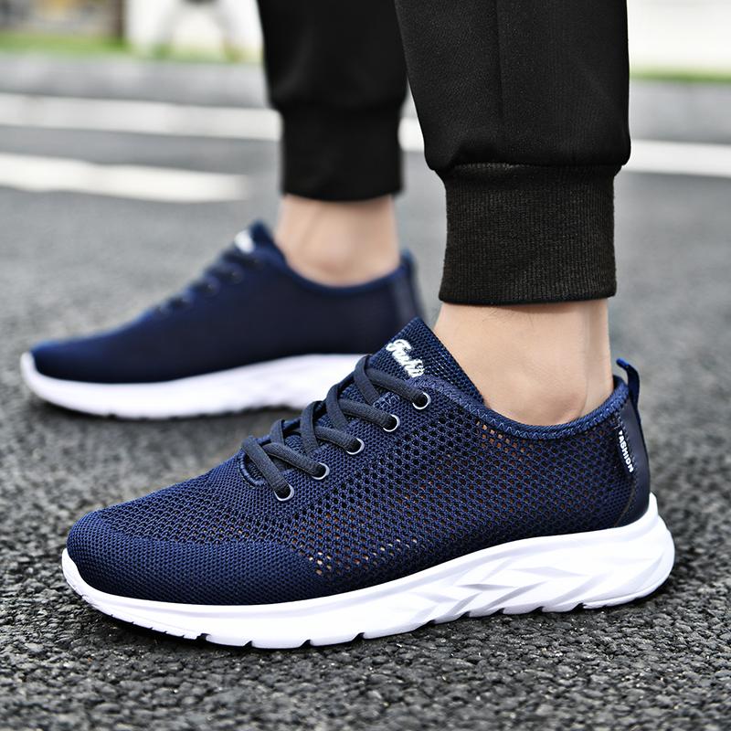 Fashion Men's Lightweight Outdoor Running Soft Soled Casual Walking Non Slip Summer Tenis Masculino Breathable Casual Running Shoes