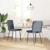 VidaXL Dining Chairs Set of 2 Dark Grey Velvet 4101081