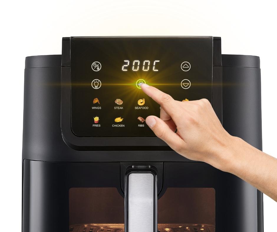 BYRGEN Air Fryer 8L Large Drawer Window Fryer