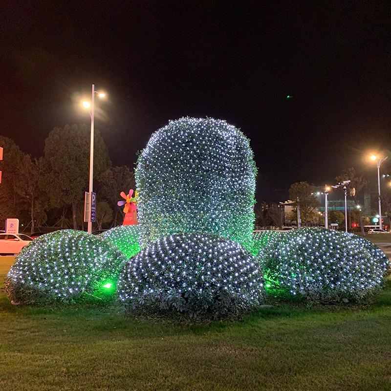 Outdoor LED Fishing Net Lights, Waterproof Starry Sky Mesh for Courtyard, Lawn, and Tree Decoration