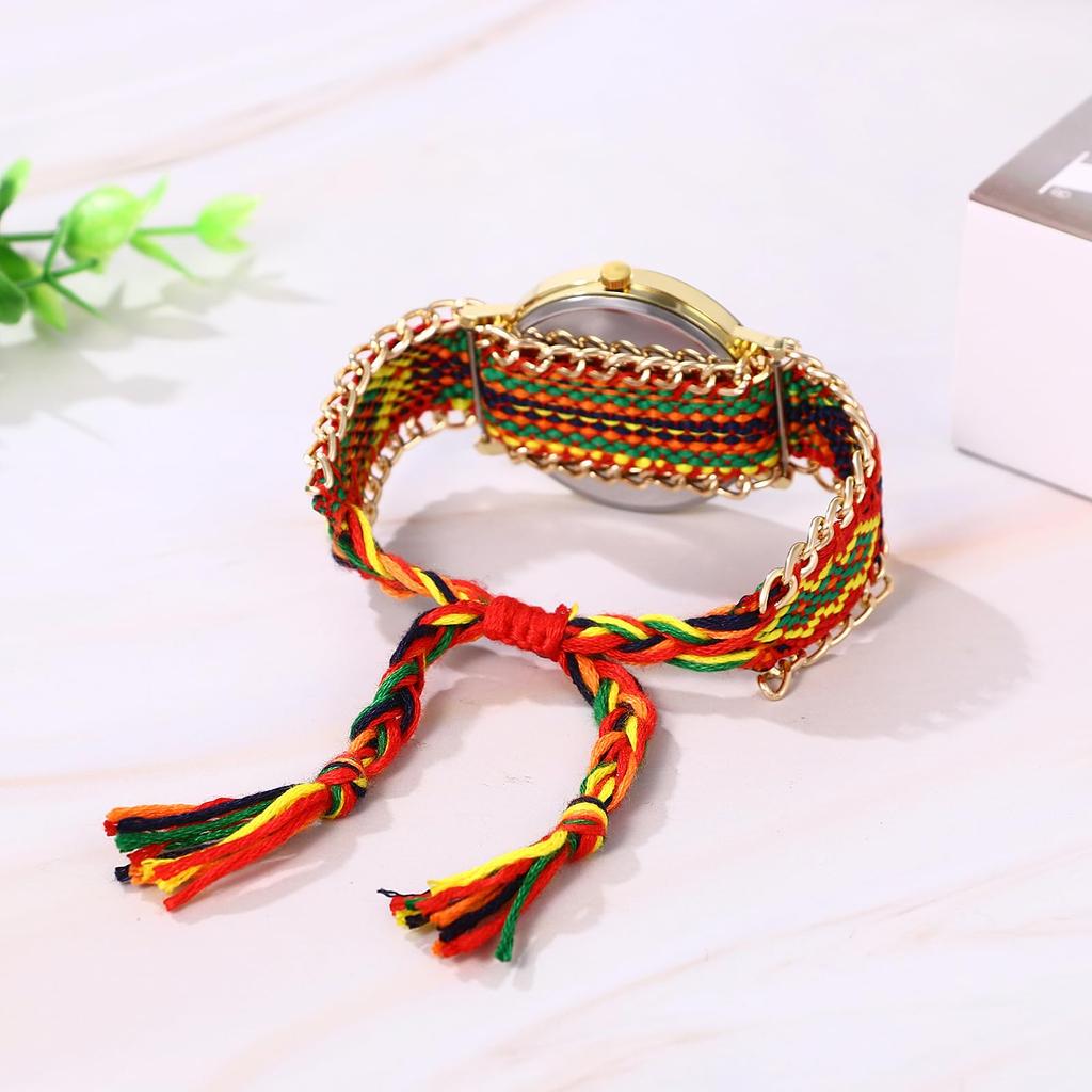 Cute Bohemian Braided Watch for Dreamcatcher Waterproof Analog Quartz Fashion Watch for Women Perfect Gift for Day Women Design, Display, Watch, -
