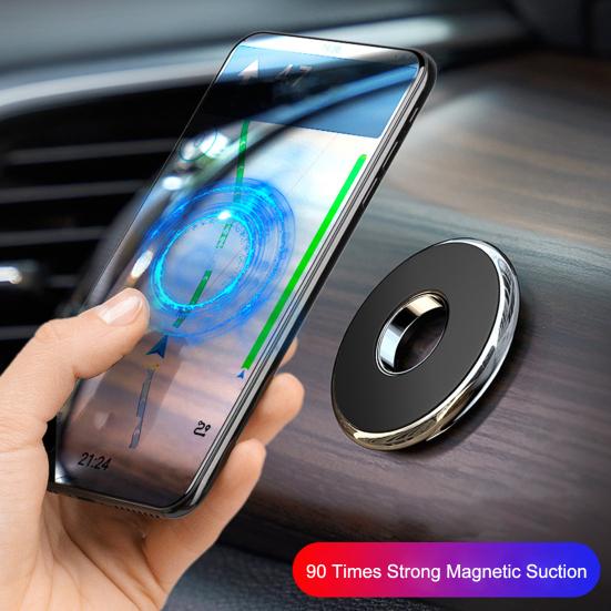 Magnetisk stativ Flat overflate Selvklebende Kraftig Ikke-ripende Sterk magnetisk adsorpsjon Støtter telefonen Bred bruk Magnetisk bil dashbord