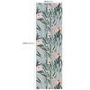 Removable Seamless Self-Adhesive Wallpaper for Living Room Background (Green Plants and Flowers)