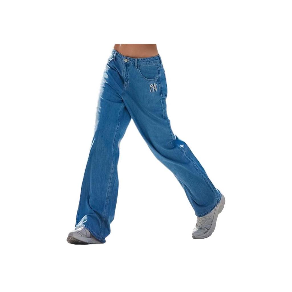 New MLB New York Yankees SS24 Jeans Women's Light Blue 3FDPB0341-50BLL