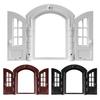 Retro Cat Door French Style Cat Door Lockable Double Door Easy Installation Pet