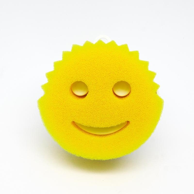 Spugne Pulizia Viso Sorridente Divertenti Senza Graffi Con Alta Presa Magnetica Spugna da Cucina Per Conservazione nel Lavello e Facile Accesso