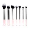7 Transparent Rod Makeup Brush Cover Brush, Eyeshadow Brush Loose Powder Brush