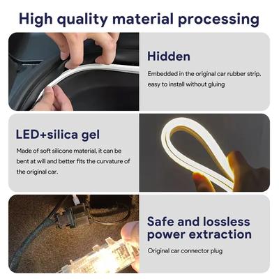 Rear Trunk Light For Volkswagen VW Golf 7 Mk7 Golf 6 MK6 Golf 8 MK8 Polo MK5 Bright LED Silicone Light Yellow White Accessories