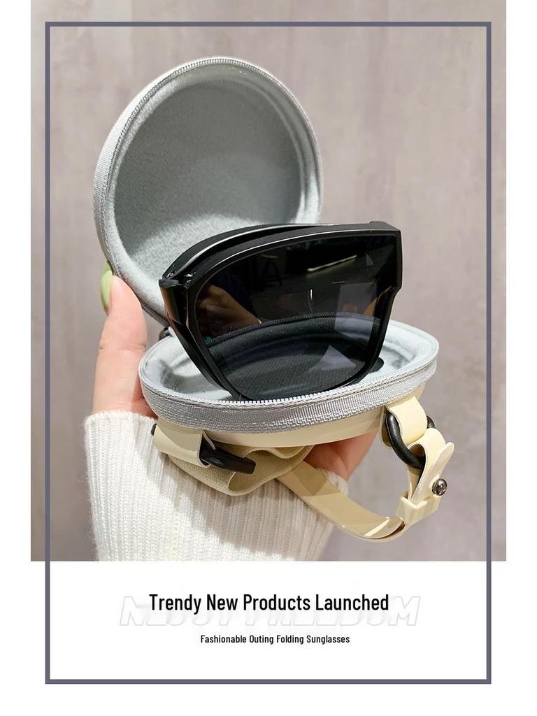 Ultralight TR90 Foldable Clip-on Polarized Sunglasses for Myopia - Unisex Fashion Sun Protection