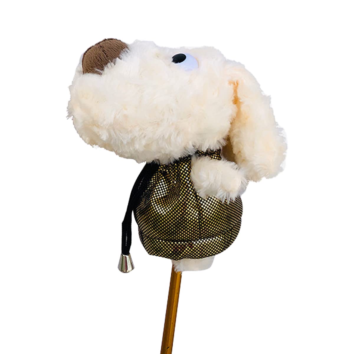 

VeroMan Golf Club Fluffy Boa Plush Dog Animal Accessory Headcover, Driver/DR Compatible, No. 1, Print,