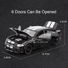 1:32 Scale Charger Toy Models Miniature Police Cars Alloy Diecast with Light Music Rubber Tires Vehicles Boys Educational Toys