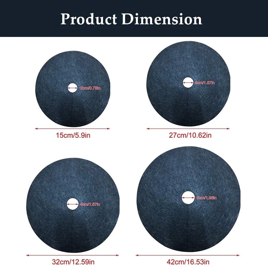 5 Stück Vlies-Baummulchring Unkrautbarriere, Schutzmatte, Pflanzenabdeckung, Anti-Gras, Gartengewebe Unkrautbekämpfung, 15cm-82cm