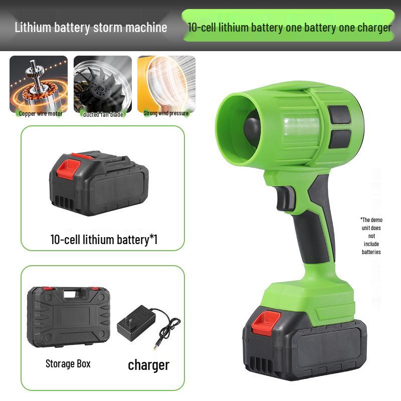 High-Power Portable Lithium Hair & Dust Blower Fan