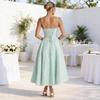 Popular summer temperament fashion high sense suspender gentle wind dress skirt women halter