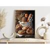 Delicious Assortment of Fresh Bread Posters Freshly Baked Wheat Prints Canvas Painting Wall Art Pictures Home Living Room Decor