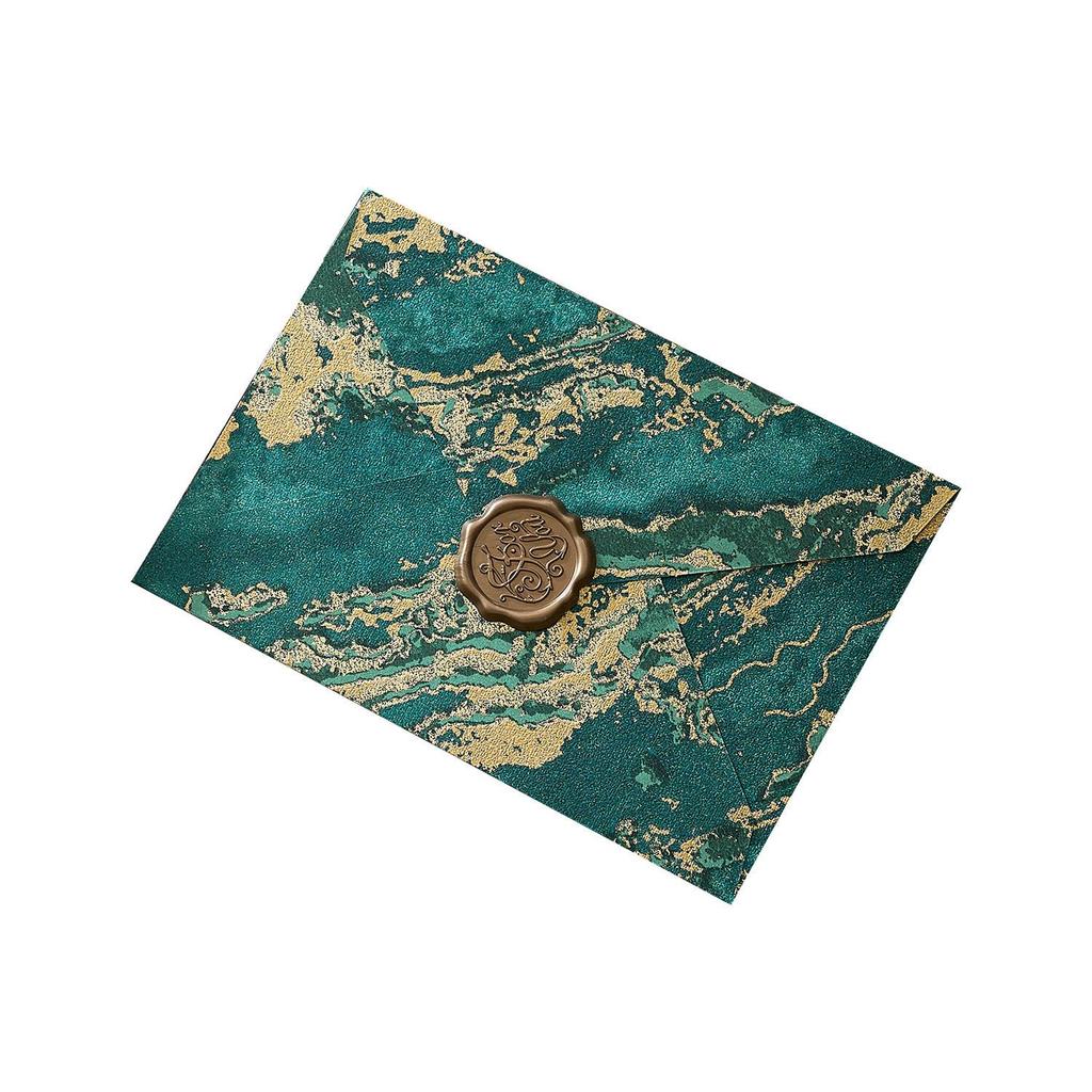 Retro Embossed Chinese Style Letter and Envelope Set with Wax Seal
