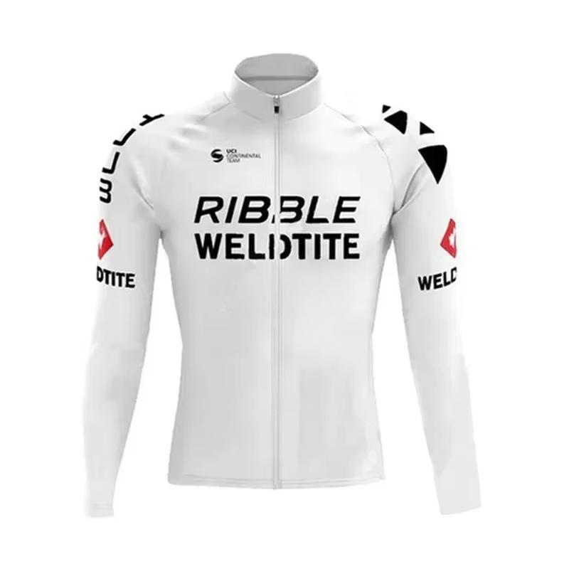 

2026 White Cycling Jersey Set Ribble Weldtite Cycling Clothing Autumn Men Road Bike Shirt Bicycle Tights Mtb Maillot Culotte 4XL