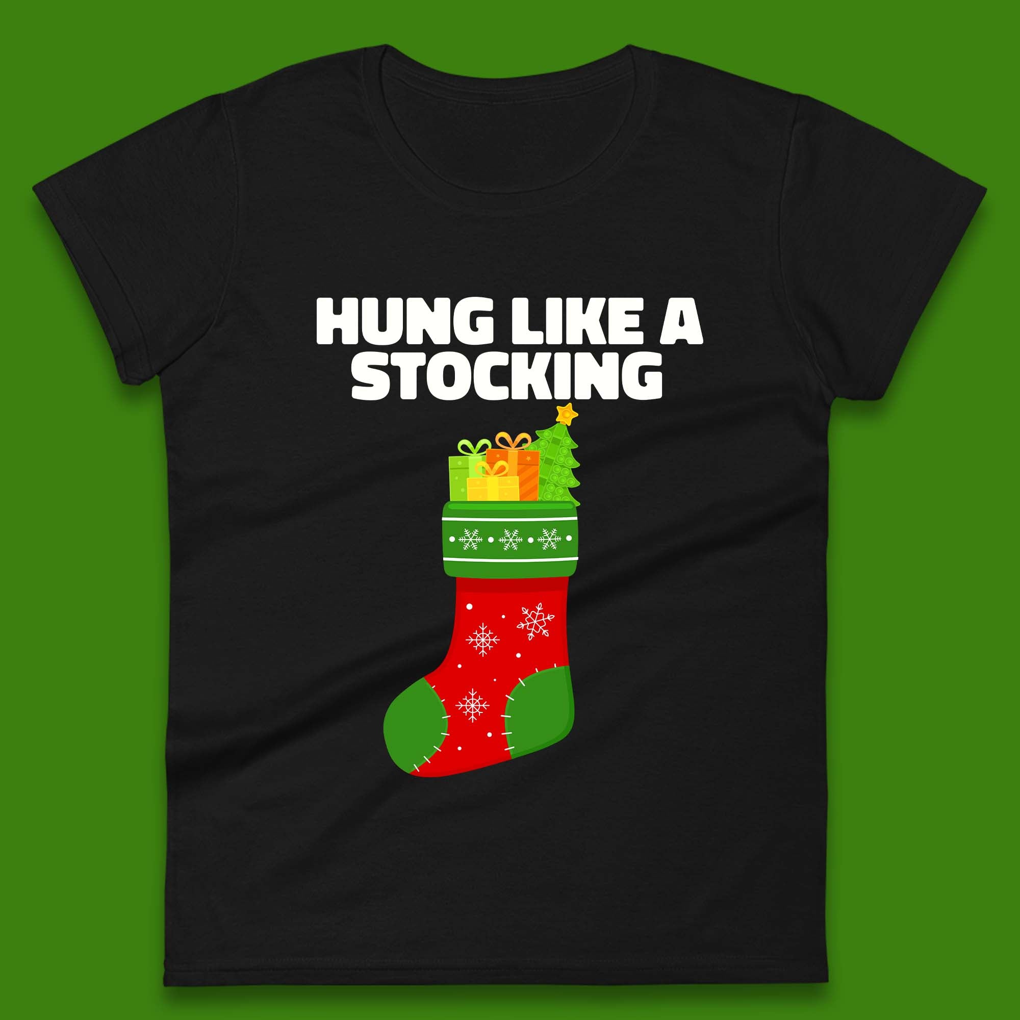 Christmas Stocking Womens T-Shirt Mens Tops Tees Unisex 2XL
