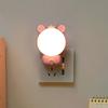 Veilleuse Électrique avec Design Dessin Animé Interrupteur Veilleuse LED Prise de Courant Chevet/Chambre d'Enfant/Lumière pour Soins Multiples Couleurs Disponibles