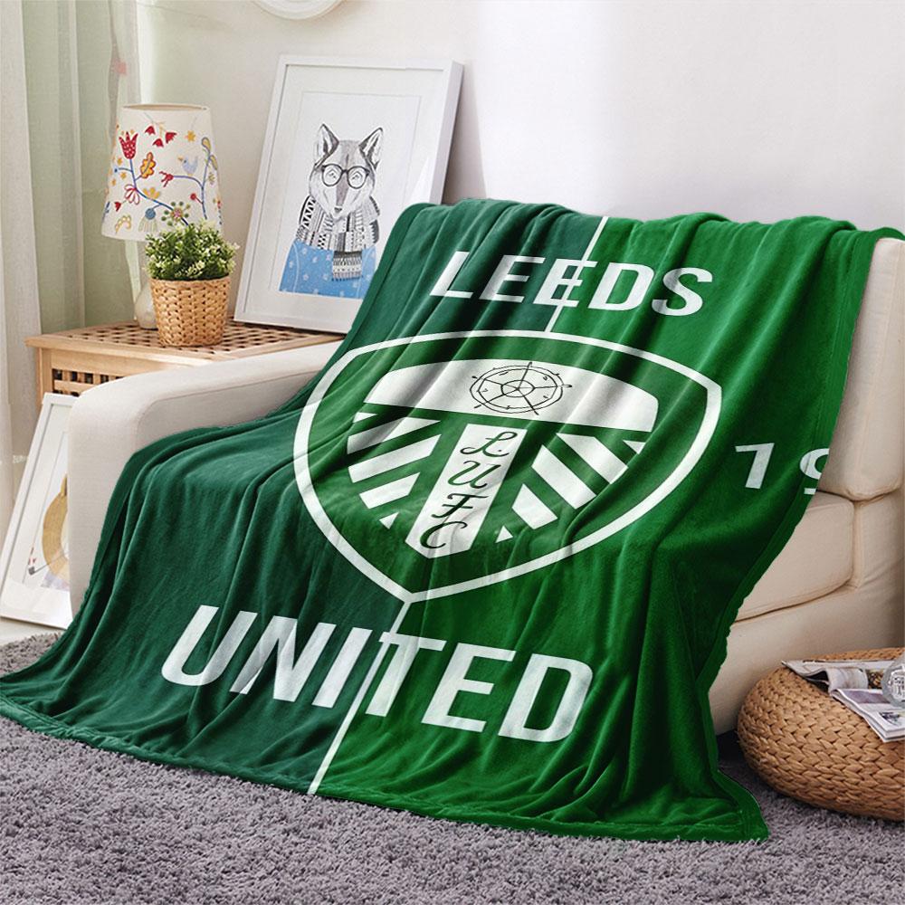 LUFC Logo Blanket, High Quality Comfortable for All Seasons, Home Decor, Warmth and Comfort