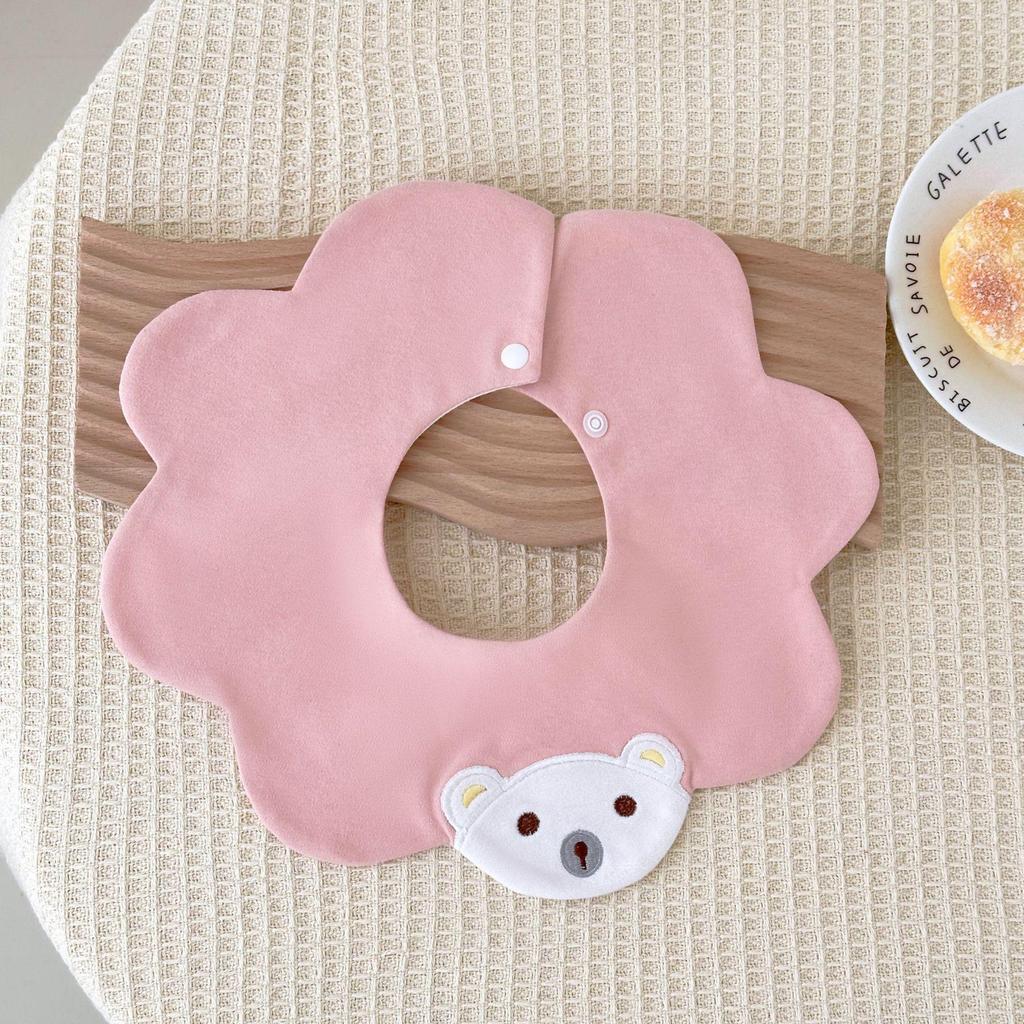Korean Style Pure Cotton 360° Rotating Bib - Unisex Baby Anti-Spit & Saliva Towel