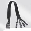 Motherboard Expansion Cable Power LED Reset PC Power F-PANEL Female to 2Pin Male Connector for Computer Reset Hard Drive