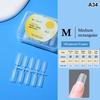 100 Pièces Embouts d'Ongles Amande Couvrance Totale Mat Gel Souple Faux Ongles Pour Salon de Manucure DIY Manucure Maison Création d'Art pour Ongles