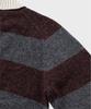 NONBLANK Striped Wool Collar Knit_Wine