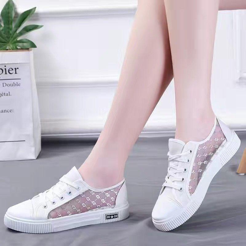 Summer New Mesh Shoes for Women Breathable Mesh Canvas Shoes Women's Versatile Board Shoes