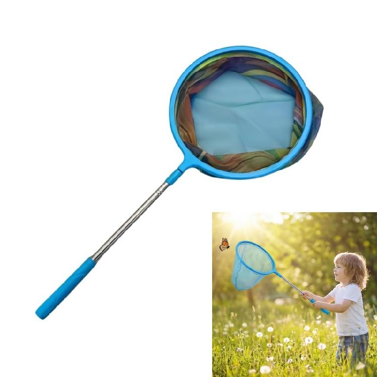 Kids Extendable Butterfly Catching Net Retractable Kids Fishing And Worm Hunting Net for Kids Colorful Telescopic