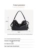 Women's Korean Style Retro Tote Bag - High-End Fashion, Versatile Large Capacity, Single Shoulder or Crossbody Use.