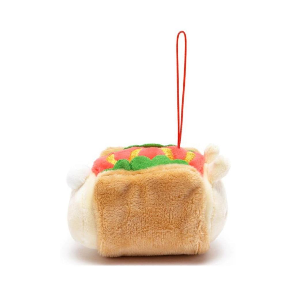 IRIS RAIN ANIROLLZ Basic Series Hot Dog Bunny Plush Strap, 7x6x9cm (ANI-BN-PK)