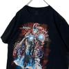 [USED] Vintage USA Marvel Iron Man T-shirt, Black, Size L, Anime Character T-shirt