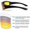 3 Pair Motorcycle Riding Glasses Padding Goggles UV Protection Dustproof Windproof Motorcycle Sunglasses for Outdoor Actives