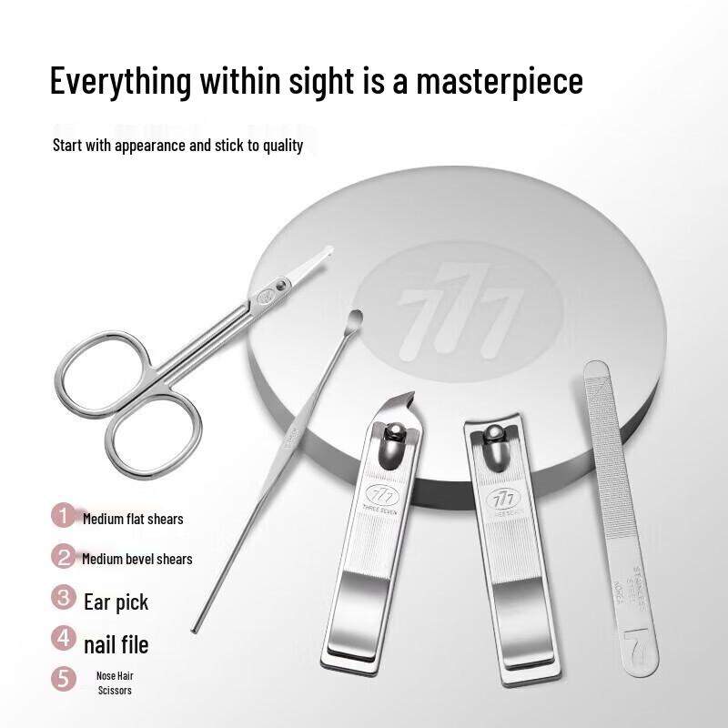 THREE SEVEN W003 Nail Clipper 5-Piece Set