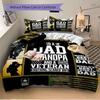 3pcs World's Best Veteran Dad Quilt Cover Set, Soft & Comfortable Polyester Fabric, All-Season Breathable For 1 Quilt Cover & 2 Pillowcases (No Core)