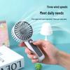 2026 Rechargeable Handheld Mini Fan with USB and Three-Speed Base - Customizable Logo Gift